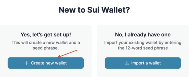 How to Create a Sui Wallet